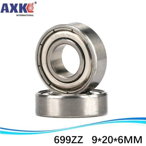 50pcs free shipping thin wall deep groove ball bearing 699ZZ 9*20*6 mm