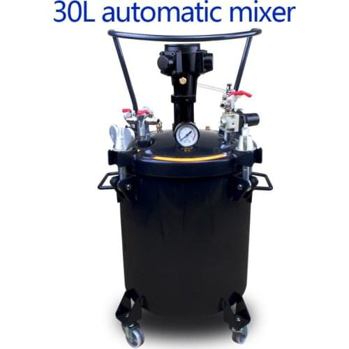 30L Pressure Paint Automatic Mixing Barrel High-Strength Metal Material Safe Pressure-Resistant Mixing Barrel-Type Mixing Tool