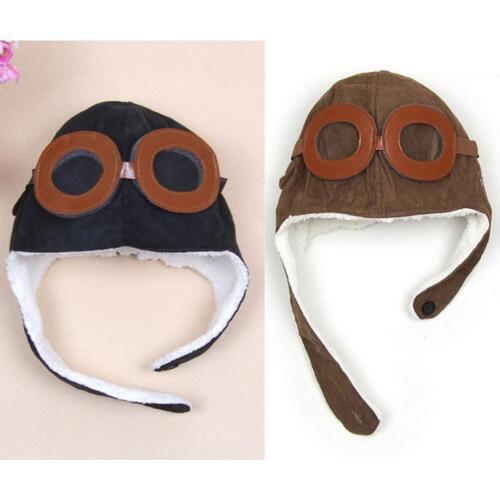 2016 Korean children Winter Hats Fur Children Pilot Cap boys flight caps kids Warmer earflap beanie Age for 2-6 years old