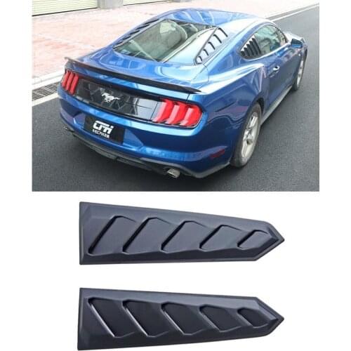 2pcs/1Set ABS Material Rear Windshield Louver Frame Molding Trim Cover For Ford Mustang 2015 2016 2017 2018 2019 2020