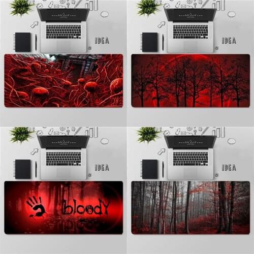 FHNBLJ Top Quality Bloody Durable Rubber Mouse Mat Pad Free Shipping Large Mouse Pad Keyboards Mat