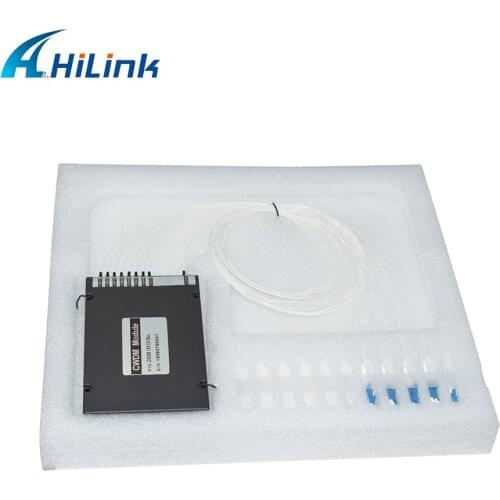 Hilink 8 channels CWDM Mux Demux 1270nm-1410nm, 1410nm-1610nm, LC UPC Connectors, ABS Box, Optical CWDM Multiplexers