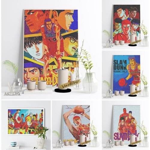 Slam Dunk Classic Cartoon Manga Poster Japanese Anime Fans Gift Print Art Canvas Painting Children Room Home Decor Wall Picture