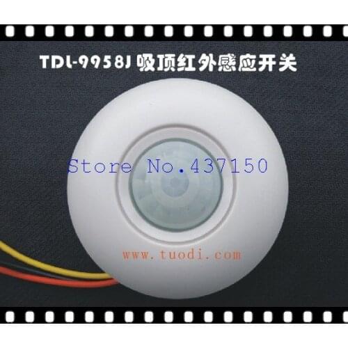 220V round ceiling infrared sensor switch , sensor switch with adjustable delay sensitive adjustable