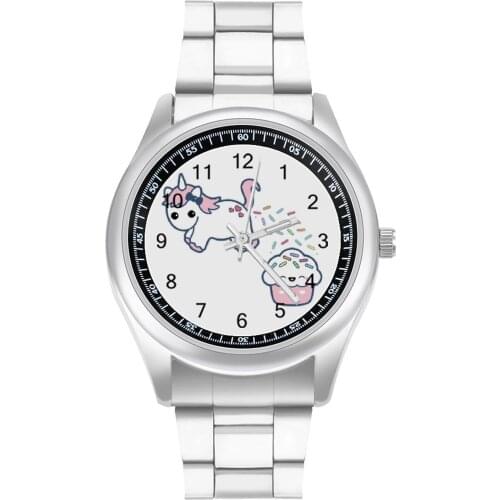 Unicorn Poop Quartz Watch Sport Round Wrist Watch Steel Photo Buy Couple Wristwatch