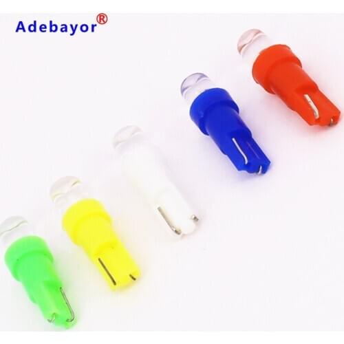 1000pcs Instrument light Car T5 37 58 70 license plate light map light Dashboard Wedge LED Light Bulb Lamp white Adebayor