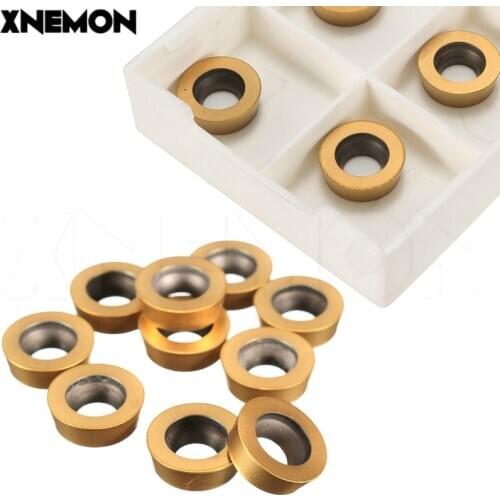 10pcs RPMT1003MO-TT LF602 Carbide Blades Milling Inserts Cutters For Lathe CNC Tools Tool Holder Insert Blade