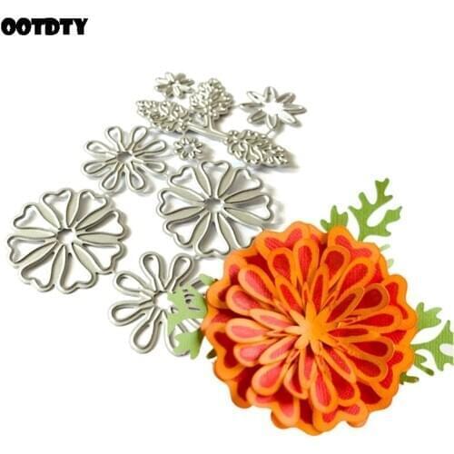 5 Styles Flowers Metal Cutting Dies Stencil Scrapbooking DIY Album Stamp Paper Cards Embossing Decor Craft Art New Dies for 2020