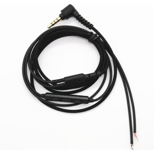 Diy earphone wire soft With microphone/with tuning 1pcs