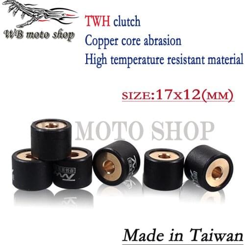 Performance racing variator roller set clutch bead 17x12mm for Suzuki Scooter AG50 AD50 AG100 AN125 AN150 GSR125 UE125 QS150T