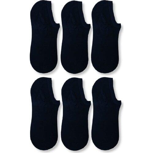 Carrier Plus Male Navy Blue Bamboo Invisible Sports Shoes Socks