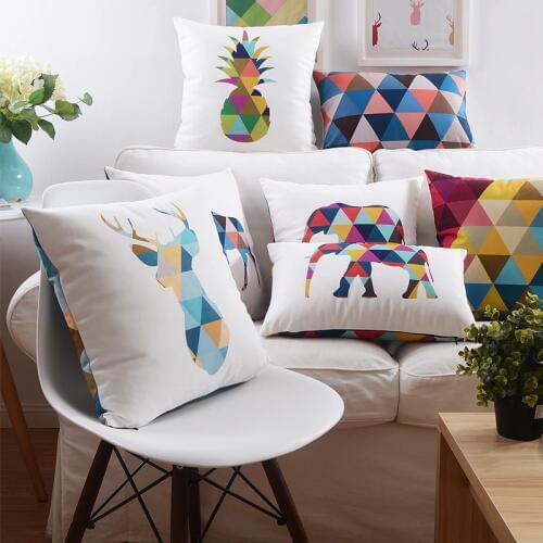 Wholesale Scandinavian-style Decorative Cushion double-sided colorful Cushions Home Decor Animals Sofa Cushion free shipping