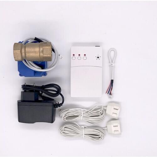 WLD-807(DN15*1pc) Wired House Alarm Water Leak Detector Sensor with 6m Sensor Cable and Alarm Control Unit BSP NPT thread