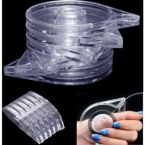 High Quality 6pcs/pack Transparent Gold Silver Wire Box Line Striping Tape Line Case Tool Nail Art Decoration DIY Manicure Tools