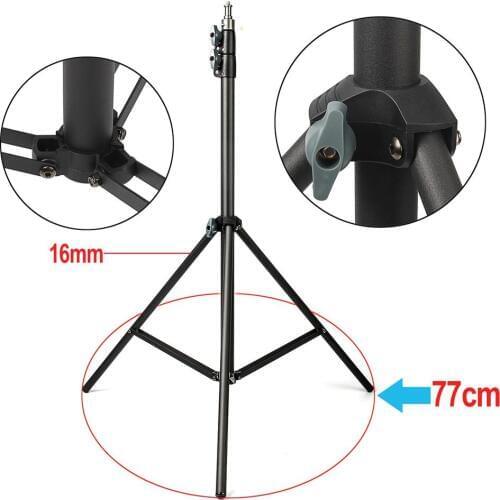2pcs Eachshot 200cm 2m Light Stand Tripod With 1/4 Screw Head with Camera Tripod Lamp Holder Flash Bracket Tripod for Lighting