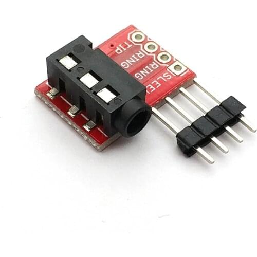 TRRS 3.5mm Jack Breakout Board Headset Stereo Socket Plate Extension Module