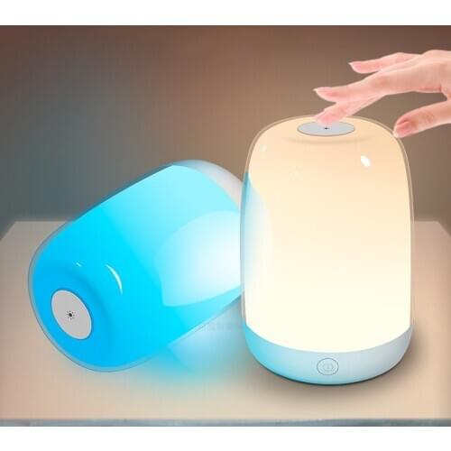 Touch Sensor Switching LED Night Lamp Pat Light USB Rechargeable Night Light for Children Bedroom Bedside