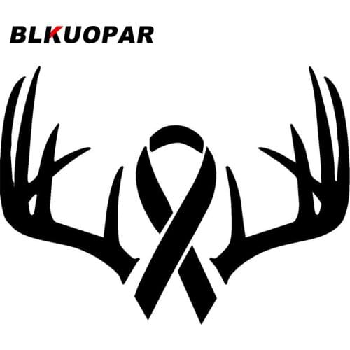 BLKUOPAR for Protect Your Rack Ribbon and Deer Antlers Vinyl Decal Sticker Truck Window Car Stickers Decals Occlusion Scratch