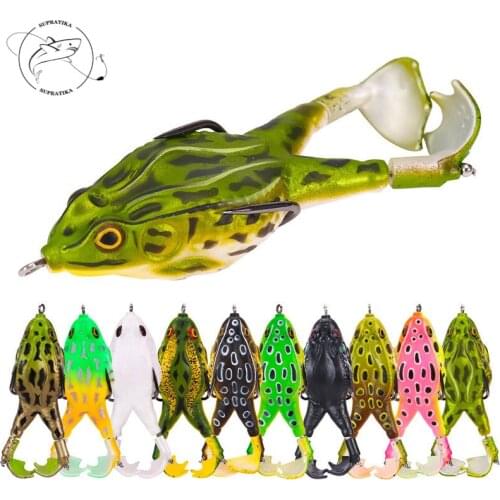 13.5G/9CM Artificial Rotating Legs Thunder Frog Soft Bait Wobbler 3D Eyes Floating Water Bionic Bait Freshwater Fishing Lure