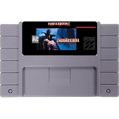 Nosferatu 16 bit NTSC Big Gray Game Card For USA Version Game Player
