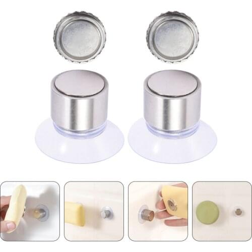 2 Sets of Creative Magnetic Soap Holders Bathroom Wall Hanging Soap Holders