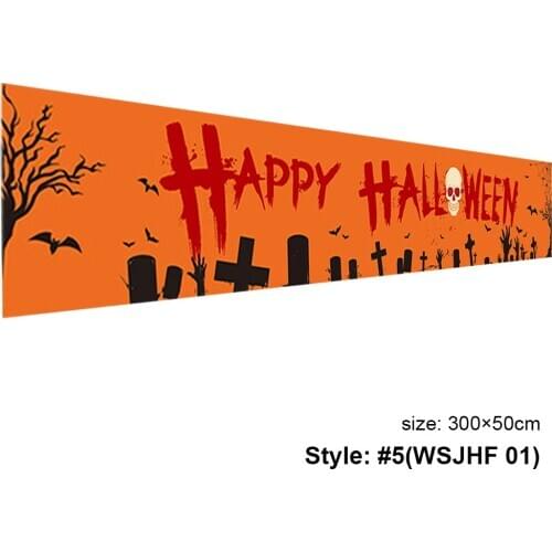 2020 Hallowen Banner Pull Flag Large Polyester Background Cloth 100D Horror Hallowen Banner Festival Decor Diy Party Supplies
