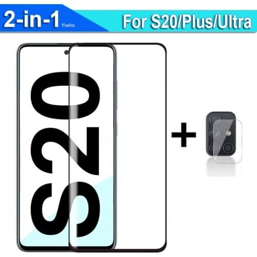 2IN1 Camera Glass For Samsung Galaxy S20 Plus Protective Glass On The For Samsung S 20 Ultra Screen Protector Lens Tempered Film