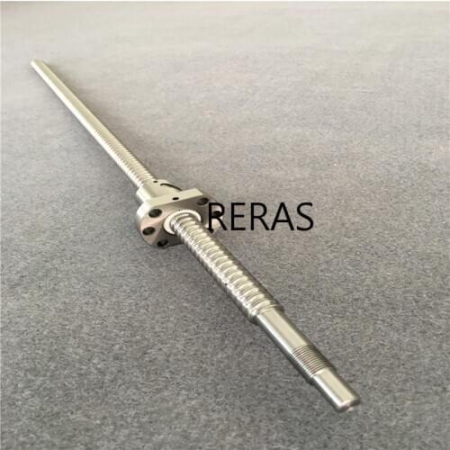 4 Pcs SFU3205 set:4 PCS 32mm SFU3205 rolled ball screw C7 no end machined/processing +8 PCS 3205-4 ball nut for cnc parts