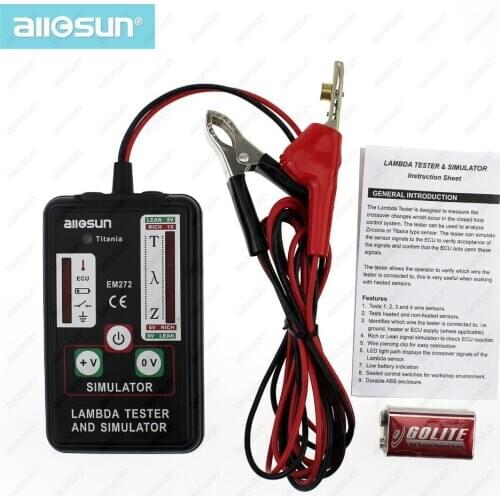 All sun All-Sun EM272 Automotive Tester For car Lambda & Simulator Test use for 1,2,3 and 4 wire sensors Automotive Diagnostics