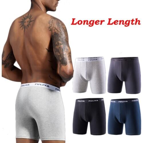 4/5pcs Long Leg Men Boxer Underwear Men Underware Boxer Shorts Mens Cotton Boxers Underpants Brand Quality Sexy Pouch Panties