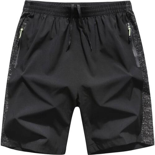 Asian Size Mens Running Shorts Mens Clothing Summer Shorts Quick Dry Breathable Breeches Zip Pocket Men Summer Shorts 8XL