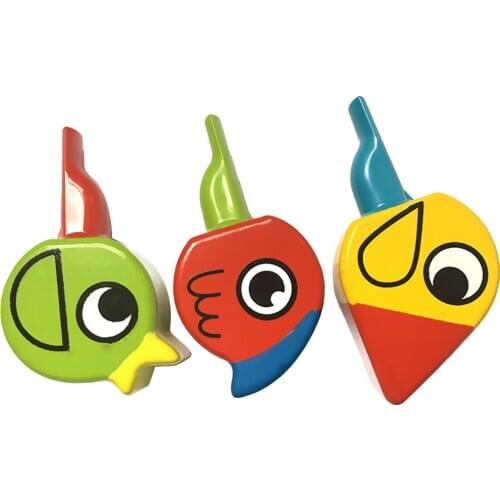 Wooden Animal Bird Whistle Kids Learning Educational Musical Instrument Educational Whistle Toy Random One Chidrens Toy Gift