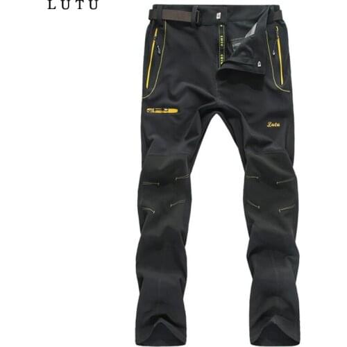 HOT 2017 Outdoor Sports Summer trousers Mens Fitness Running Quick-drying Riding pants Elastic Cargo Hiking Camping Trousers