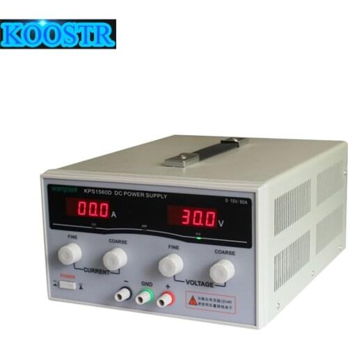 KPS1560D High Precision High Power Adjustable LED Display Switching DC Power Supply 220V 0-15V/0-60A For Laboratory and Teaching