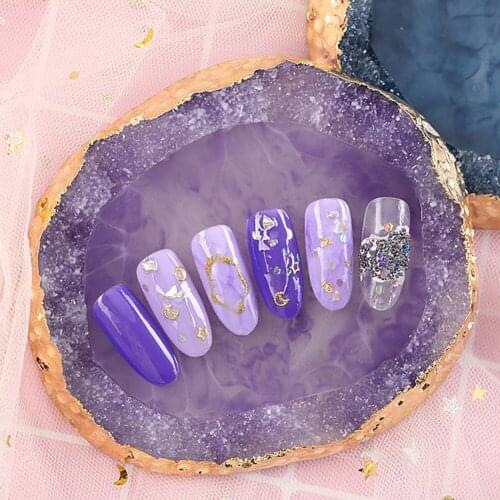 Nail Art Palette Pallet Tool Mixing Resin Agate Nail Art Display Showing Board Nail Salon Tools Color Mixer Palette