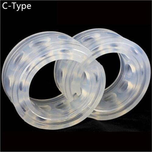 Top Sell 2Pcs C-Type Car Spring Rubber Buffer Shock Absorption Rubber Absorption Device Car Urethane Rubber Shock Absorbers