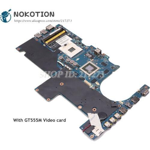 NOKOTION For Dell Alien-ware M14X R1 Laptop Motherboard GT555M GPU PALB0 LA-6801P CN-0KNF1T 0KNF1T Main Board