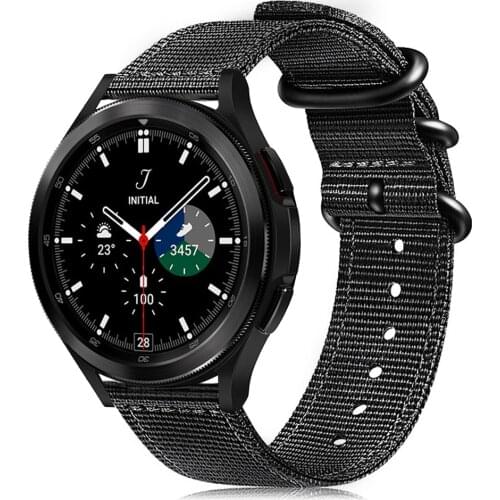 Compatible for Samsung galaxy watch 4 classic 46mm 42mm band watch 4 40mm 44mm watch 3 45mm 41mm strap Quick Release nylon bands