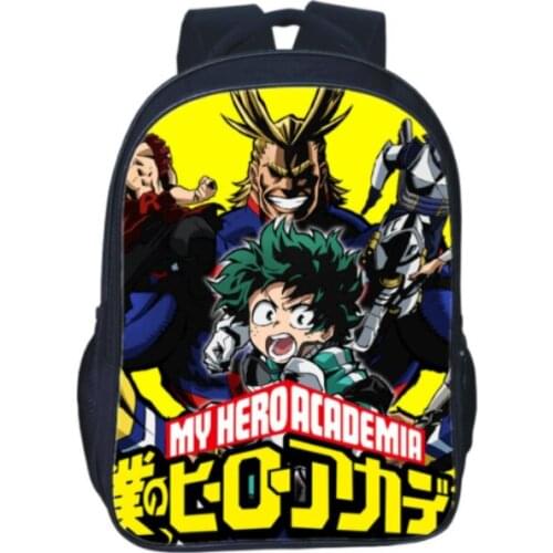16 inch My Hero Academia Backpack Popular Pattern School Backpack Children Boys Girls Daily Beautiful Backpack