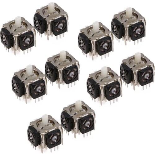 10Pcs/lot for Sony Replacement 3D Analog Joystick Axis Sensor Module 3 Pin for Playstation 3 PS3 3D Controller Repair Parts New