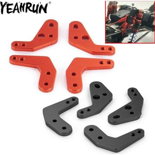 YEAHRUN 4PCS/Set Shock Suspension Extension Mount Height Angle Stand Tower for 1:10 Axial SCX10 II 90046 RC Crawler Car Parts
