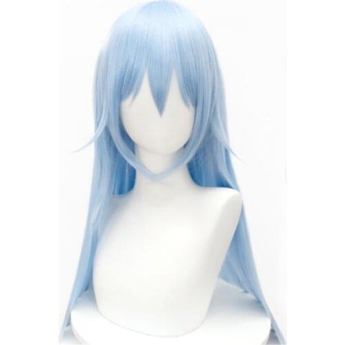 That Time I Got Reincarnated as a Slime Rimuru Tempest Long Wig Anime Cosplay Decor Prop Synthetic Hair for Women Girl 1pcs