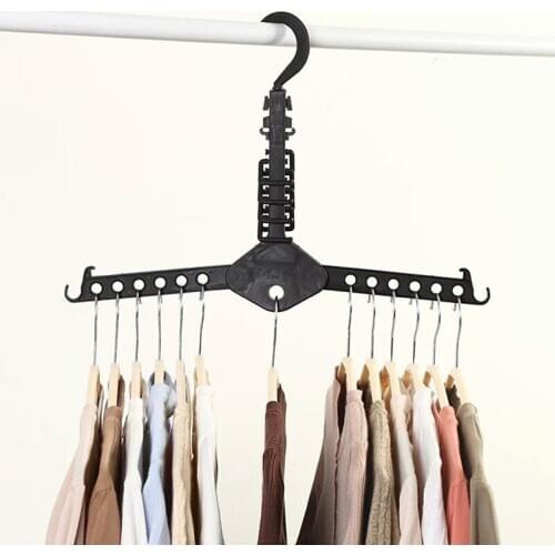 Hanger Rack Clothing Space Saver Hanger Folding Multifunction Magical Clothes Rack For Clothes Closet Home Organizer cocina