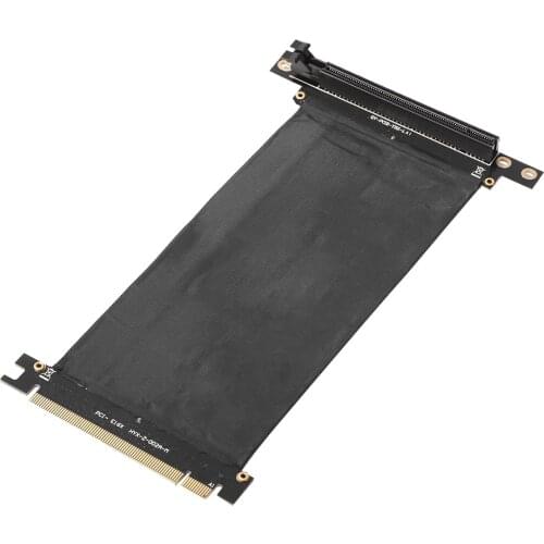 90 Degree PCI Express High Speed 16x Flexible Cable Card Exten Port Adapter Riser Card Graphics Card Extend Cord for IPC Chassis