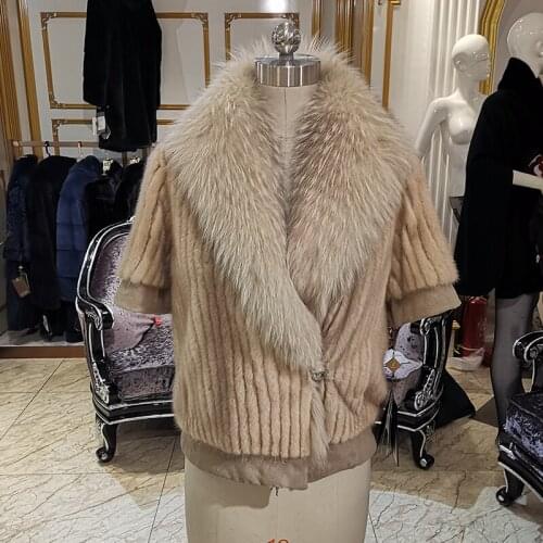 WINTER PALACE 2020 Fashion Winter Mink Coat Imported Velvet Grade Mink Fur Coat International Catwalk Style Real Fur Coat 14251