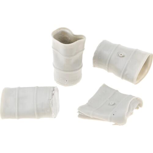 200L 1/35 Resin Soldier DIY Layout Scenery Abandoned Oil Drums Unpainted Kit
