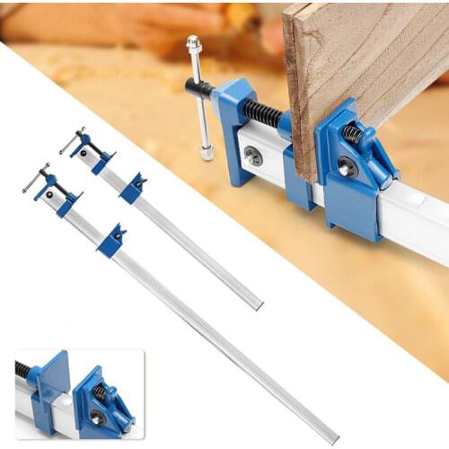 24Inch DIY Heavy F-Clamp T Bar Wood Clamps for Woodworking Quick Release Fixture Sash Long Cramp Bench Wood Grip