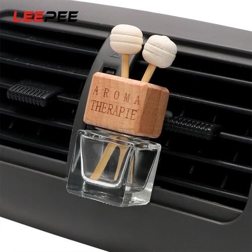 LEEPEE Auto Ornament Car Perfume Bottle for Essential Oils Perfume Glass Bottle Air Freshener Car-styling