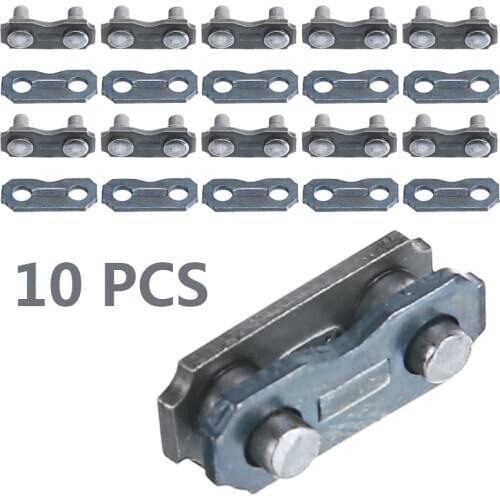 Mayitr 10Pcs Stainless Steel Chainsaw Chain Joiner Link For Joinning 325 058 Chains Chainsaw Parts Garden Tools