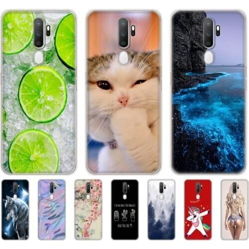 Case For Oppo A9 A5 2020 Case Soft TPU Phone Back cover For OPPOA9 OPPOA5 Coque Silicon Funda 6.5" Skin shockproof cute